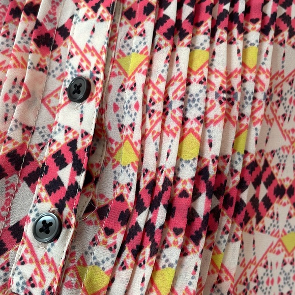 ANTHROPOLOGIE WOMENS BLOUSE LIKE NEW 0 BUTTONS - Picture 4 of 10